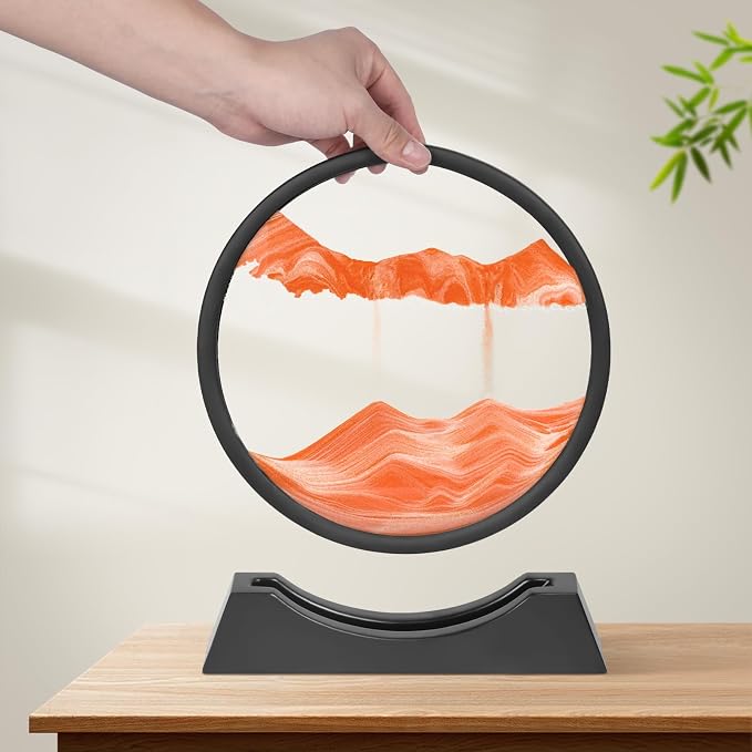 Wai Danie Moving Sand Art Picture Decor, 3D Deep Sea Sandscape Liquid Motion - Image 3