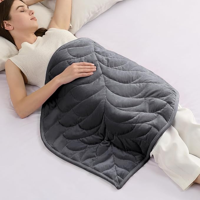 Kaisa Weighted Lap Blanket 3 lbs 23" x 29", Cozy Luxury Crystal Velvet Small by Kaisa