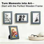 RPJC 4x6 Picture Frames Made of Solid Wood High Definition Glass - Image 2