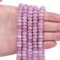 Songxi 5x8mm Natural Light Purple Stone Rondelle Beads, Gemstone by SongXi