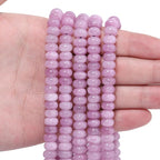 Songxi 5x8mm Natural Light Purple Stone Rondelle Beads, Gemstone by SongXi