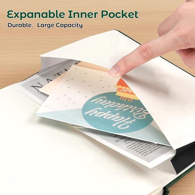 Blank Notebook, 5 Pack Hardcover Sketch Book, Large Blank Journal, No Bleed - Image 4