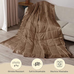 downluxe Weighted Blanket Queen Size, 15 lb Weighted Blanket - Image 6