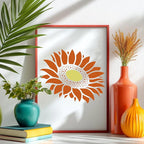 8pcs Giant Sunflower Wall Art Stencil Spring Flower Template - Image 5