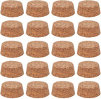 BENECREAT 20Pcs Wooden Tapered Cork Plugs, BurlyWood Soft Wood Corks by BENECREAT