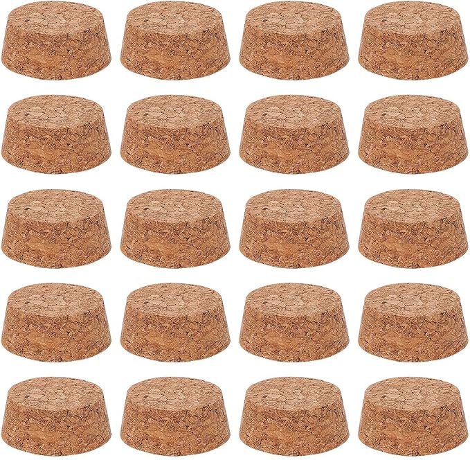 BENECREAT 20Pcs Wooden Tapered Cork Plugs, BurlyWood Soft Wood Corks by BENECREAT