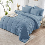 JOLLYVOGUE King Comforter Set, Ultra-Soft Bed in a Bag King Size 7 Pieces - Image 8