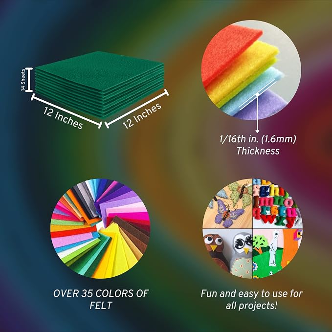 FabricLA Acrylic Felt Sheets for Crafts - Image 3