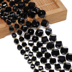 34pcs Natural Black Tourmaline Stone Beads - Image 3