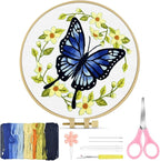 TINDTOP Embroidery Kit for Beginners Adult, Butterfly Embroidery Kit | Include by TINDTOP