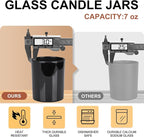 SHOWIN Thick Candle Jars for Making Candles 16 Pcs, 7 OZ Empty Jars - Image 3