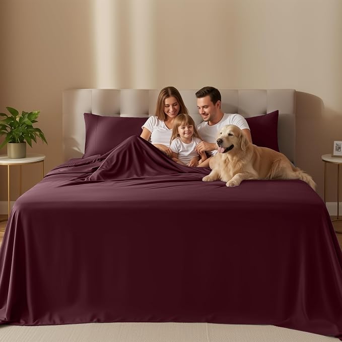 Utopia Bedding King Size Sheet Set – 4 Piece Bed Sheets, Soft and Breathable - Image 2