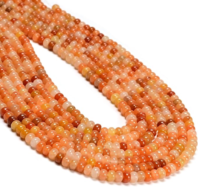 ICAI 4x6mm Natural Rondelle Beads – Loose Gemstone Spacers by CAI+YI+MING
