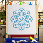 GORGECRAFT Chakra Mandala Stencil Reusable Flower Template Large 11.8x11.8 Inch - Image 5