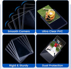 200 Count Card Sleeves Hard Plastic, Sooez 35PT Card Holder, Rigid Card Case - Image 4