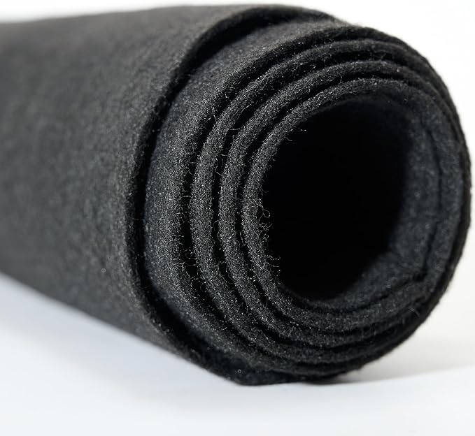 Soft Black Felt Fabric 36"X 36"/ 1.6mm Thick Sewing Patwork Material Large - Image 2