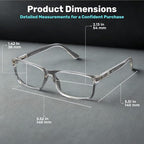 Blue Light Blocking Glasses For Men/Women Anti-Fatigue Computer Monitor Gaming - Image 5