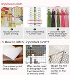 Book Store Cross Stitch Kits for Adults Beginner, Flower Counted Cross Stitch - Image 3