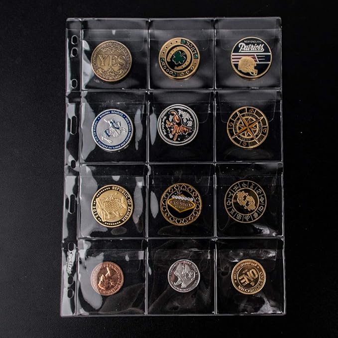 120 Pocket Coin Binder Pages 2.44" Collection Album Holder 10 Pcs | OSOPOLA - Image 6