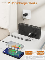 PPLEE Alarm Clock for Bedroom, Upgrade Digital Clock Large Bold Number - Image 5