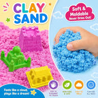 Carolart 10 Colors Cloud Sand, Stretch Sensory Sand Refill - Image 4