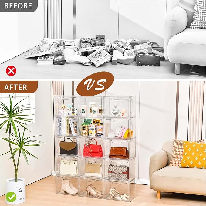 3 Pack Clear Storage Organizers - Image 6
