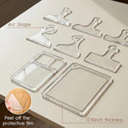 8PCS Acrylic Router Templates for Woodworking, 6 Clear Charcuterie Board - Image 3