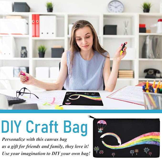 Legigo Blank Canvas Bag Zipper Pouch Makeup Bags Bulk - Image 7