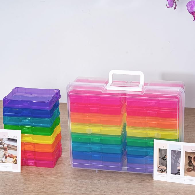 novelinks Photo Storage Box and 16 Inner 4" x 6" Photo Storage Containers | - Image 2