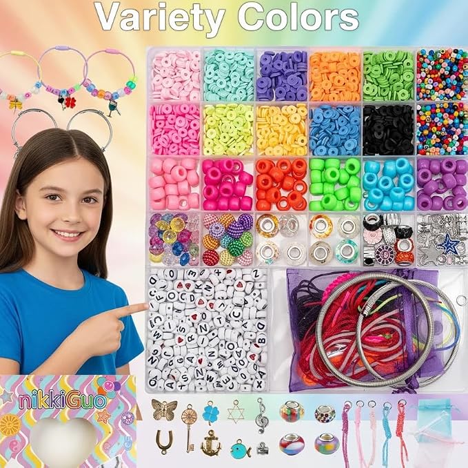 Hardy Guo Clay Beads Bracelet Making Kit Beads - Image 2