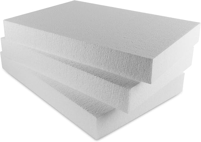 Super Z Outlet Foam Rectangle Blank Polystyrene Sheet Boards by SuperZOutlet