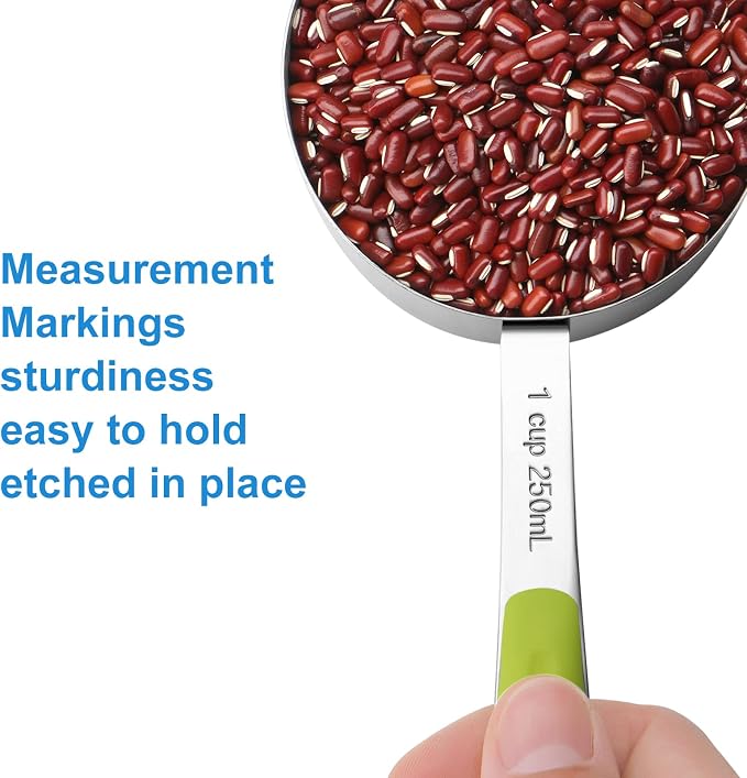 Bopei 13-Piece Measuring Cups and Spoons Set Stainless Steel - Image 3