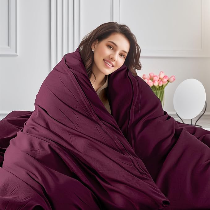 NEXHOME PRO 100% Washed Cotton Duvet Cover Twin Size, Ogranic Natural Linen - Image 7