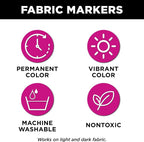 TULIP Mega Fabric Markers 4 Pack, Essentails - Image 4
