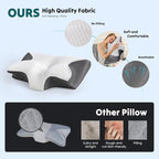 DUMOS Cervical Neck Pillow for Sleeping, Cooling Ergonomic Memory Foam Pillow - Image 2