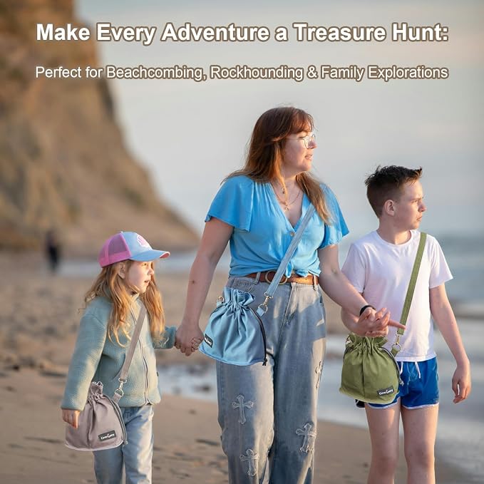 Nature Collection Bag for Rock, Pine Cones, Beach Glass, Teens & Women Canvas - Image 5