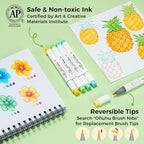 Ohuhu Alcohol Markers Brush& Chisel 48 Colors - Image 6