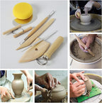 Artzuvs Clay Sculpting Tools 28pcs Polymer Pottery Modeling Tools Set - Image 5