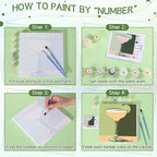 Nezyo 12 Sets Paint by Numbers Kit - Image 4