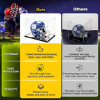 KOLIPI Mini Football Helmet Display Case Mirror Base, Acrylic Display Case - Image 2
