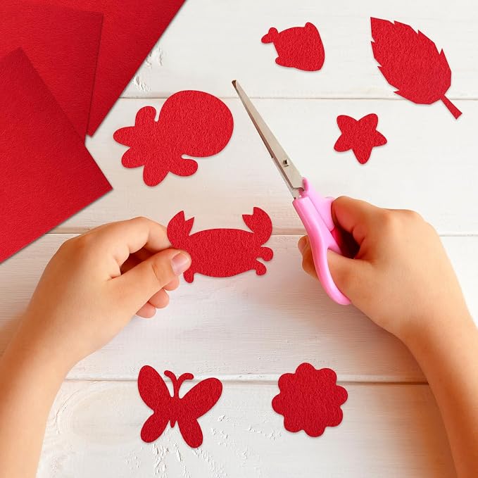 NACHLYNN 20Pcs Self Adhesive Felt Fabric Sheets 7"x11.5" /18x29cm Sticky Back - Image 3