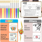 Anezus 30 Kids Paint Brushes Set - Image 2