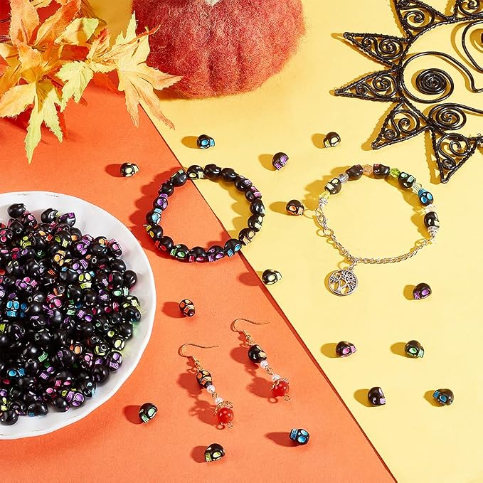 arricraft 500 Pcs Acrylic Skull Beads - Image 5
