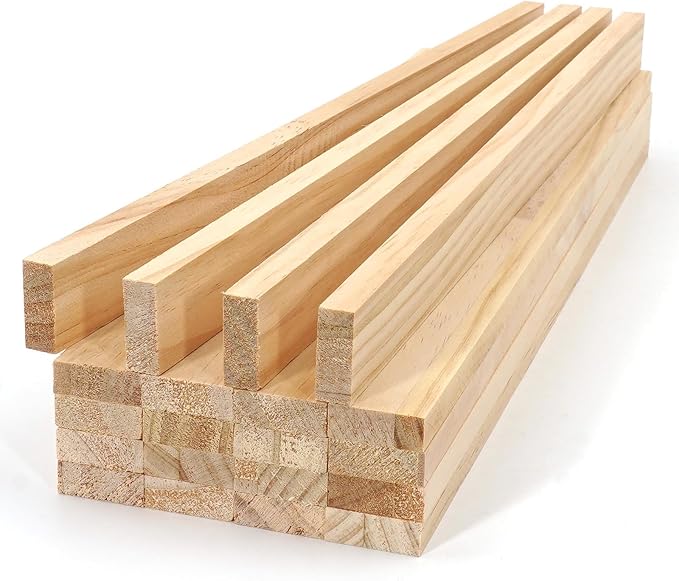 Wood Strips Slats Square Wooden Dowels by Unknown