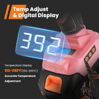 Full Size Cordless Glue Gun, GoGonova 20V Temp Adjust LCD Digital Display Fast - Image 2