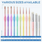 Nicpro 12PCS Fine Detail Paint Brush Drybrush Set, Aesthetic Pastel Fine Tip - Image 6