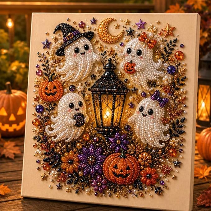 POETRYDRAW Halloween Decor Raven Moon Pearl Art Kit - Image 6
