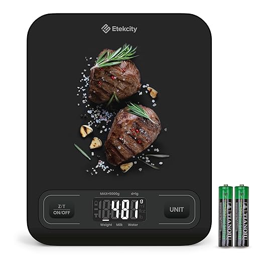 Etekcity Food Kitchen Scale, Digital Grams and Ounces, Medium | Tare function by Etekcity