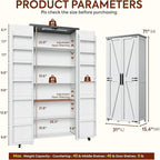 NEWOWNDS Craft Storage Cabinet - Image 2