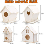 hapray 4 Pack Bird House Crafts - Image 3